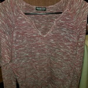 maroon knit sweater